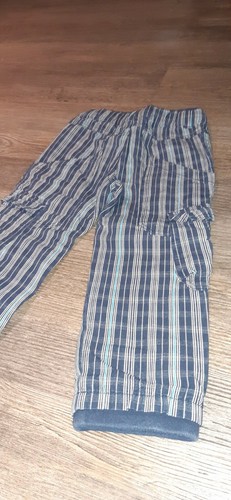 gefüttert Topolino Hose Jogginghose Größe 98 blau ernstings Junge gestreift Jean - Bild 7 von 9