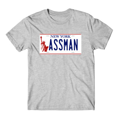 NEW ''ASSMAN'' New York Cosmo Kramer 1993 1997 Funny Sitcom 90s TV Seinfeld Shirt