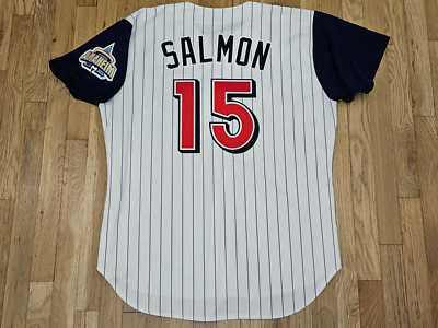 【希少】USA製 90s ラッセル MLB インディアンス ユニフォーム 48 Tim Salmon Anaheim Angels Jersey sz 48 Autentic Russell Athletic