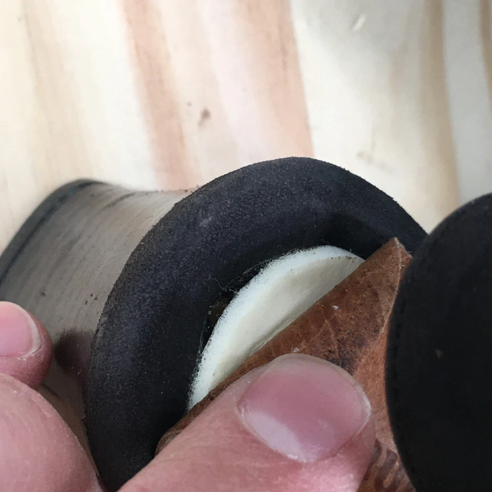 Sandálias BeautiFeel femininas 37 saltos peep toe couro preto com cadarço - Imagem 4 de 4