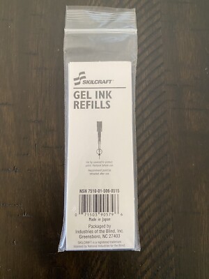 Skilcraft Gel Ink Refills NSN7510-01-506–8515 AbilityOne .7mm