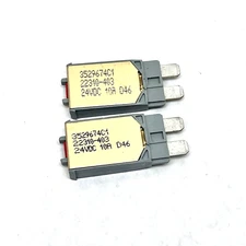 LOT OF 2  RESETTABLE CIRCUIT BREAKER 3529674C1 10A D46