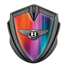 Metallemblem mit Silikon Bentley Logo für Autoinnenraum und Tuning,60mm/65mm