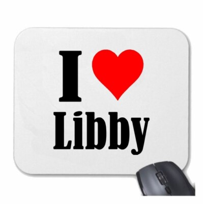 MOUSEPAD Mauspad I Love Libby Ich Liebe Libby
