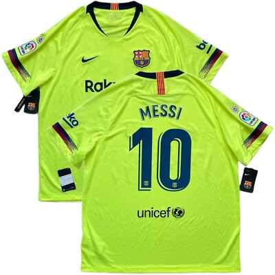 17-18 FC Barcelona MESSI 10番　away NIKE S NIKE FC Barcelona Away MESSI 17/18