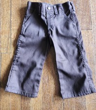 Vintage Wrangler Kids Toddler Denim Jeans 2T Reg Western Cowboy Unisex - Brown