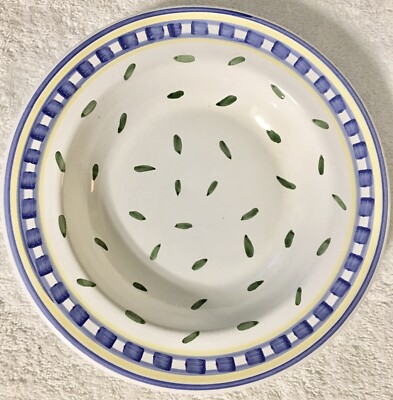★廃盤　ウィリアムズソノマ　イタリア製ハンドペイント　TOURNESOL 2 Vintage Williams-Sonoma “Tournesol” Italy 9-3/8” Pasta Soup Bowl