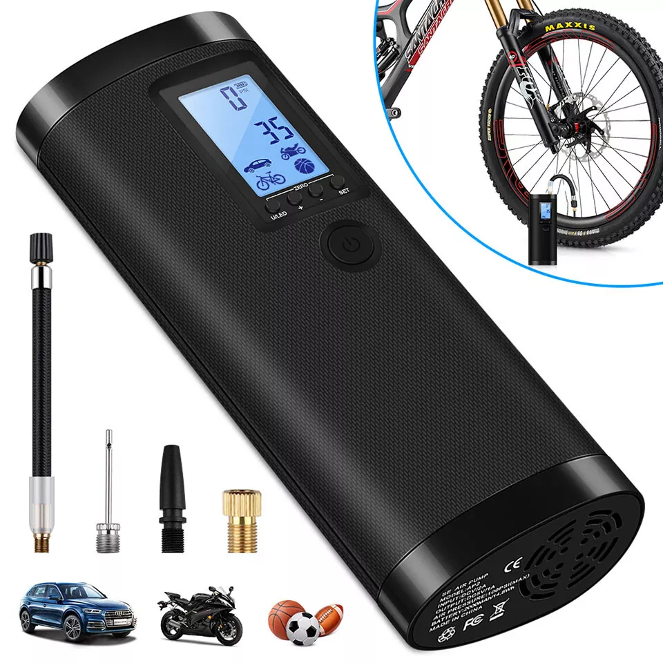 AP2 Compact Smart Electric USB Rechargeable Bike Bicycle Car Air Pump  Portable