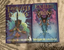 SIGNED Forged by Blood  & Exiled by Iron by Ehigbor Okosun FAIRYLOOT EXCLUSIVE