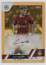 2022-23 Topps UEFA Club Competitions Orange Foil 4/25 Harvey Elliott Auto 14mf