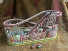 Vintage J. Chein & Company tin litho roller coaster 2 CARS bell new belt WORKS!