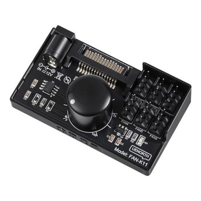 4 Pin PWM Fan Controller Hub 12V 6 Fans Supported PC Fan Adapter Hub Powered