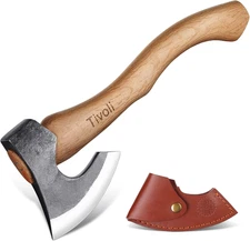 15 Inch Camping Axes and Hatchets, Bushcraft Axe for Wood Splitting and Kindling