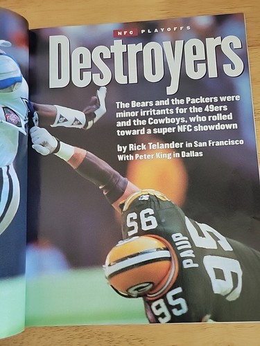 VINTAGE SPORTS ILLUSTRATED JAN 16, 1995 NFC CHAMPIONSHIP COWBOYS 49ERS - Picture 5 of 7