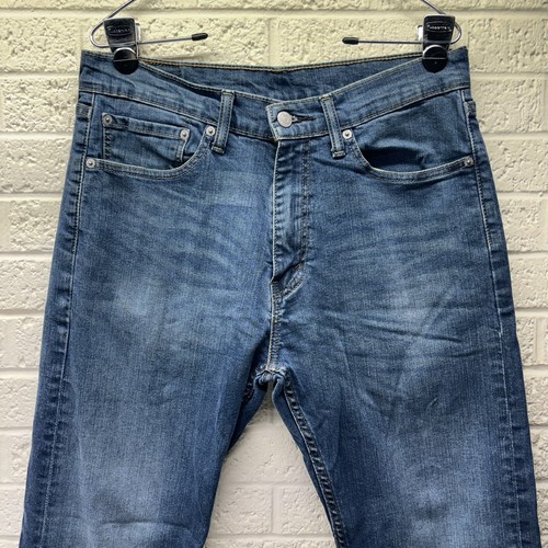 Jeans LEVI'S Tg 33x30 505 Vestibilità Classica Gamba Dritta Elasticizzato Denim Med. Lavaggio • Ottime condizioni!! - Foto 2 di 7
