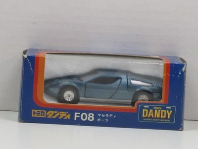 Maserati Bora in blaumetallic Box Tomica Dandy F08 1:45