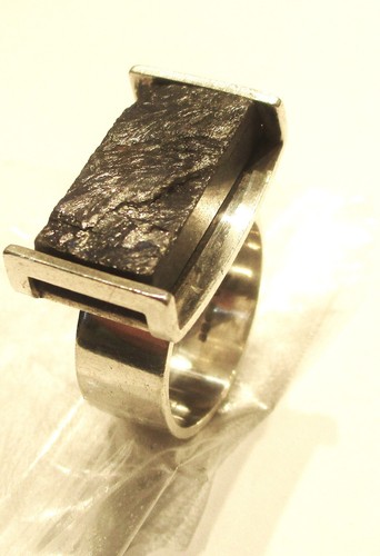 SILBER MODERNIST SKANDINAVISCHER SCHLITTEN RING ELIS KAUPPI FÜR KUPITTAAN KULTA P - Bild 4 von 8