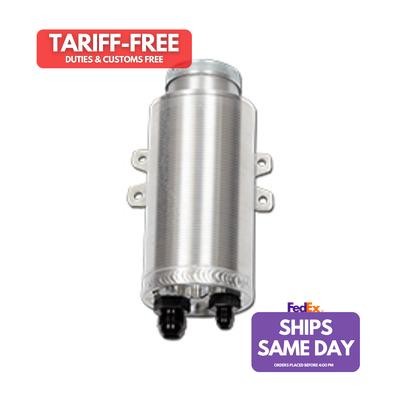 KSE KSF2000-010M, One Natural Aluminum Power Steering Fluid Reservoir Dual Filte