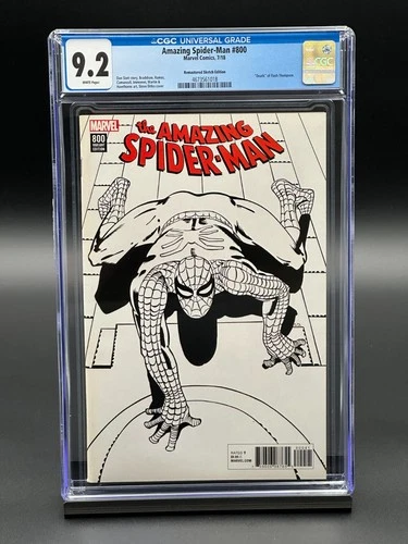 Amazing Spider-Man #800 CGC 9.2 (2018) - Ditko Remastered Sketch Edition 1:1000
