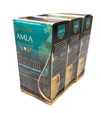 3PK-Optimum Care Amla Legend Miraculous Oil Dull Defying Hair Color Natural Dark