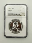 1962 Franklin Half Dollar Proof PF67 NGC Graded 90% Silver US Coin