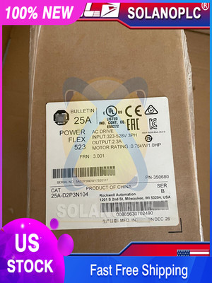 25A-D2P3N104 /B AB PowerFlex 523 AC Drive Spot Goods Fast Shipping
