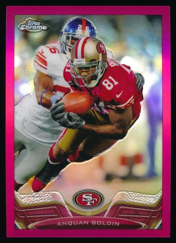 2013 Topps Chrome ANQUAN BOLDIN Pink Refractor /399 *49ers* NRMT-MT