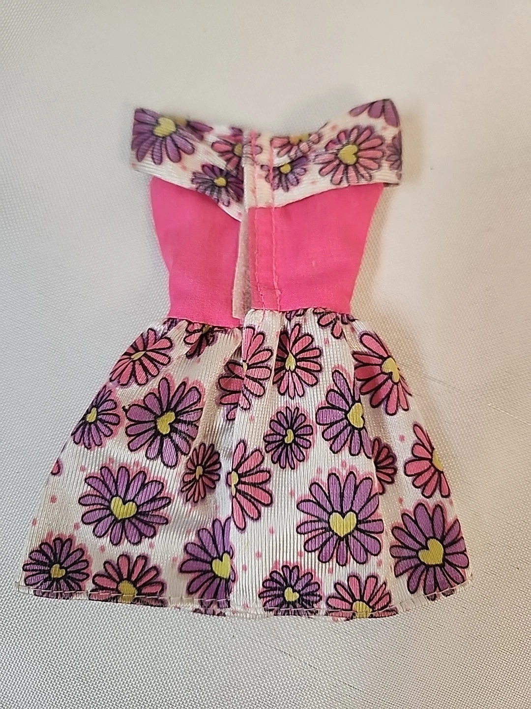 VETEMENTS Abito senza maniche BARBIE FASHION PACK 1995 rosa viola giallo fiore