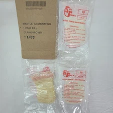 NOS Sun Flame 6 Military Lantern Mantles Vintage date 1/85 Coleman Style Mantle