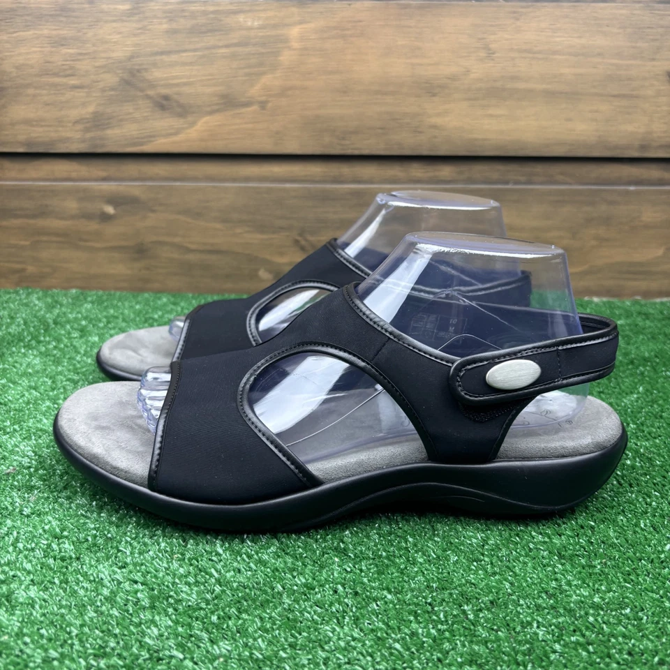 Sandalia SAS Harmony negra con correa en el talón Tripad Comfort para mujer talla 10 M J85676383 Foto 3 de 4