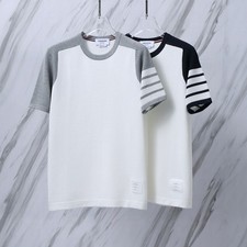 Thom Classic Br0wne Water Ripple T-shirt Unisex Round Neck Short Sleeve
