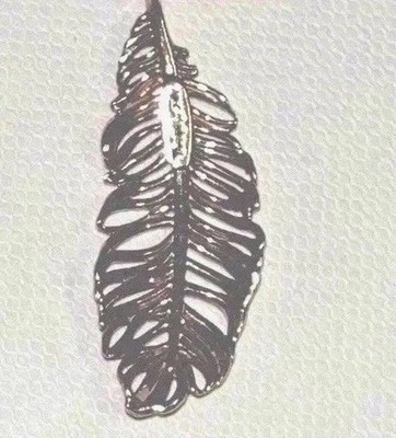 THOMAS SABO - Charm Anhänger  FEDER  vergoldet- gepunktet- VINTAGE-