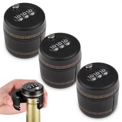 3 PCs Bottle Cap Lock   Bottle Lock Liquor for Wine Security for 1 1
