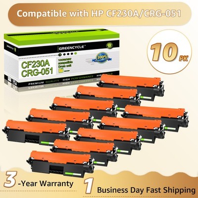 10PK Compatible HP CF230A 30A Toner Cartridge use for Laser Jet Pro MFP M227sdn