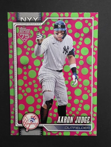 New Listing2026 Topps Series 1 - Aaron Judge #1 Green & Pink Polka Dots