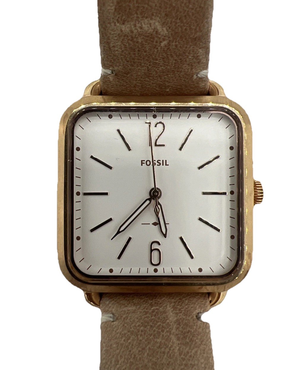 Fossil Colleen Brown Leather Gold-Tone Women's Watch with New Battery