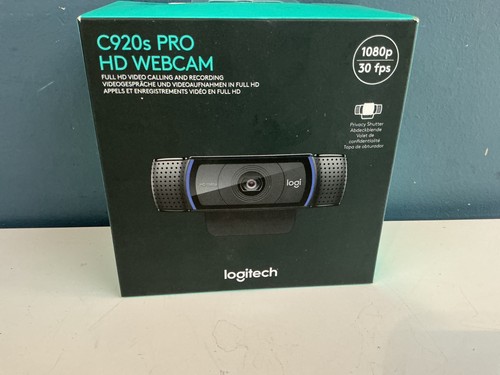 New - Logitech C920S 1080p HD Pro Webcam - Black