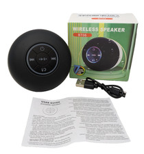 Wireless Bluetooth Shower Speaker Waterproof Suction Cup Hands-Free Mic