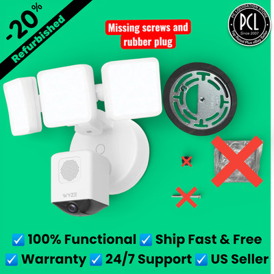   Wyze Floodlight Pro 3000 Lumen LEDs 180° Wide View 2K HD Outdoor WHITE READ  