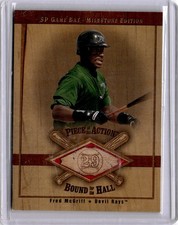 2001 SP Game Bat Milestone #B-FM Fred McGriff Piece of Action Bound for the Hall