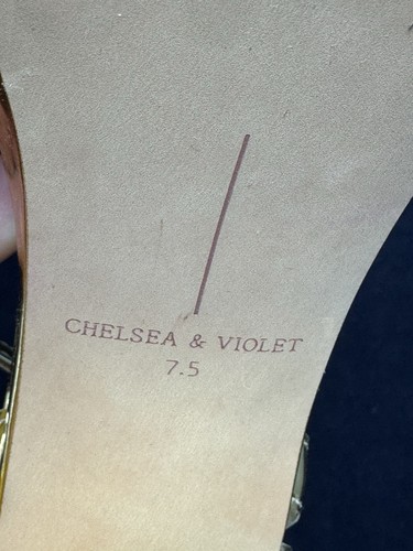 Chelsea & Violet Arianna Patent Fisherman Platform Dress Sandals Gold Size 7.5 - Picture 8 of 9