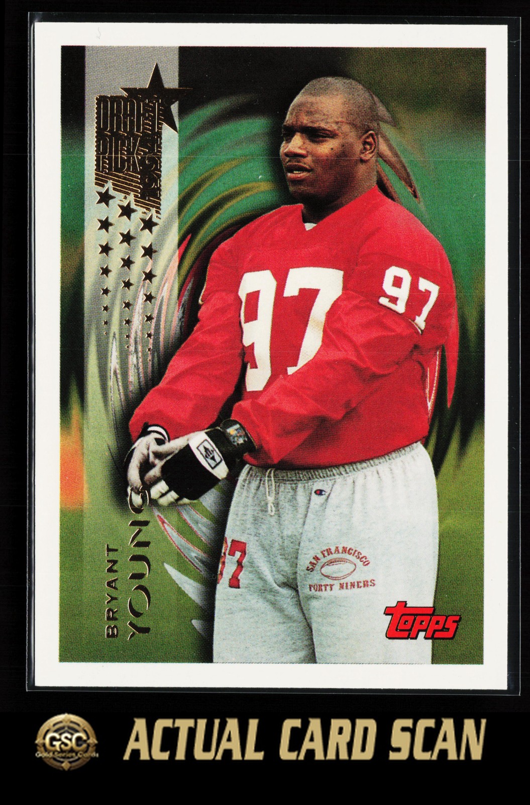 1994 Topps Bryant Young #356 San Francisco 49ers