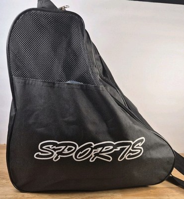 Versatile Roller Skating Bag with Three Layers. Black