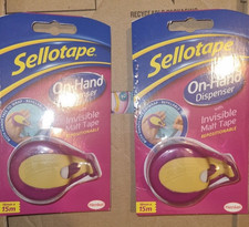 Image of 2 x Sellotape ON HAND DISPENSER
