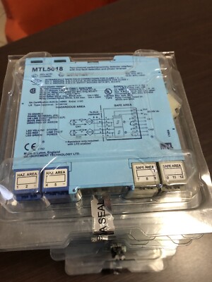 Brandneu Mtl - 5018 MTL5018 Barriera Atex Digitaler Eingang/Schalter. Dual Channel.