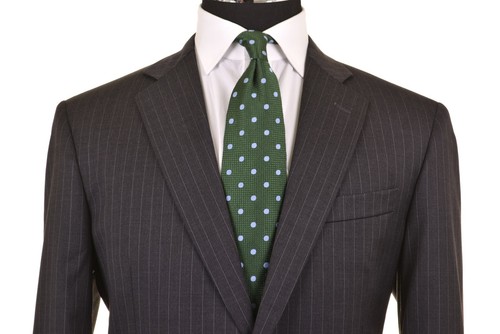 RECIENTE Brooks Brothers 1818 Madison EE. UU. Italiano Lana a Rayas Traje Chaqueta Pantalones 42 - Imagen 2 de 11