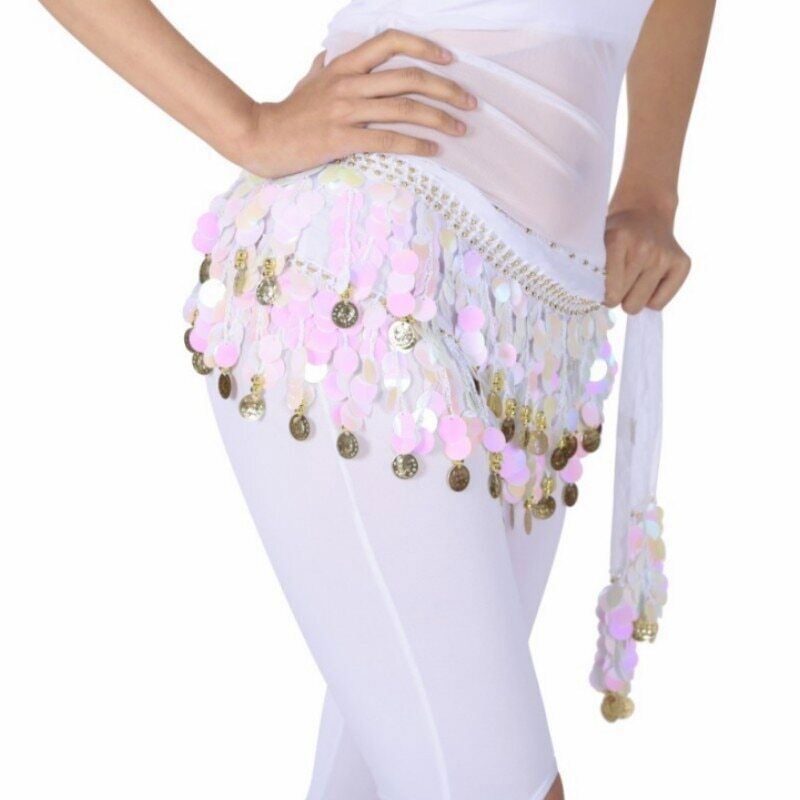 Belly Dance Belt Costumes Sequins Tassel Belly Dance Hip Scarf for