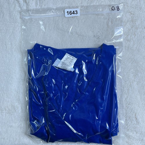 Scrubs Womens Blue V-Neck Short Sleeve Scrub Top Size 2XL - Picture 5 of 5