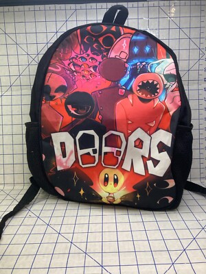 Horror Game Doors School Roblox Backpack Cartoon Anime Monster Kids  Backpack