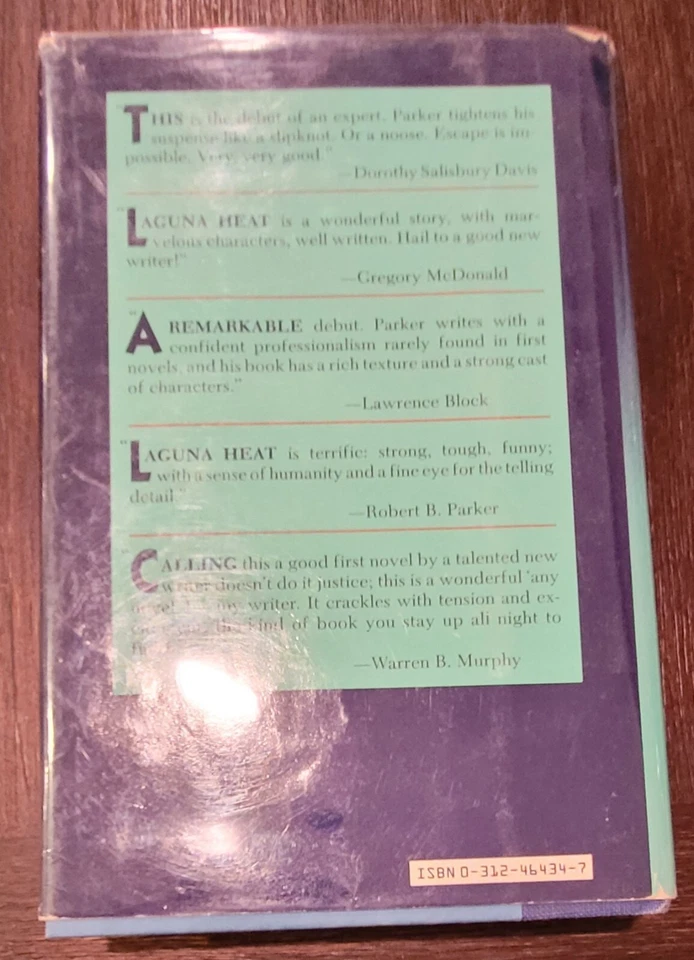 SIGNED Laguna Heat by T. Jefferson Parker 1ST ED HC DJ IN VERY GOOD CONDITION Foto 4 de 4